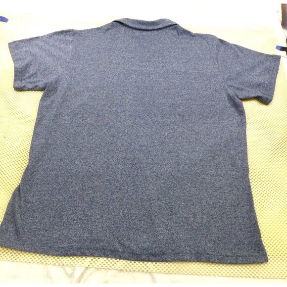 Simply Southern Outfitters XL Mens Heathered Blue Polo Shirt Red Dog Logo - Picture 2 of 12